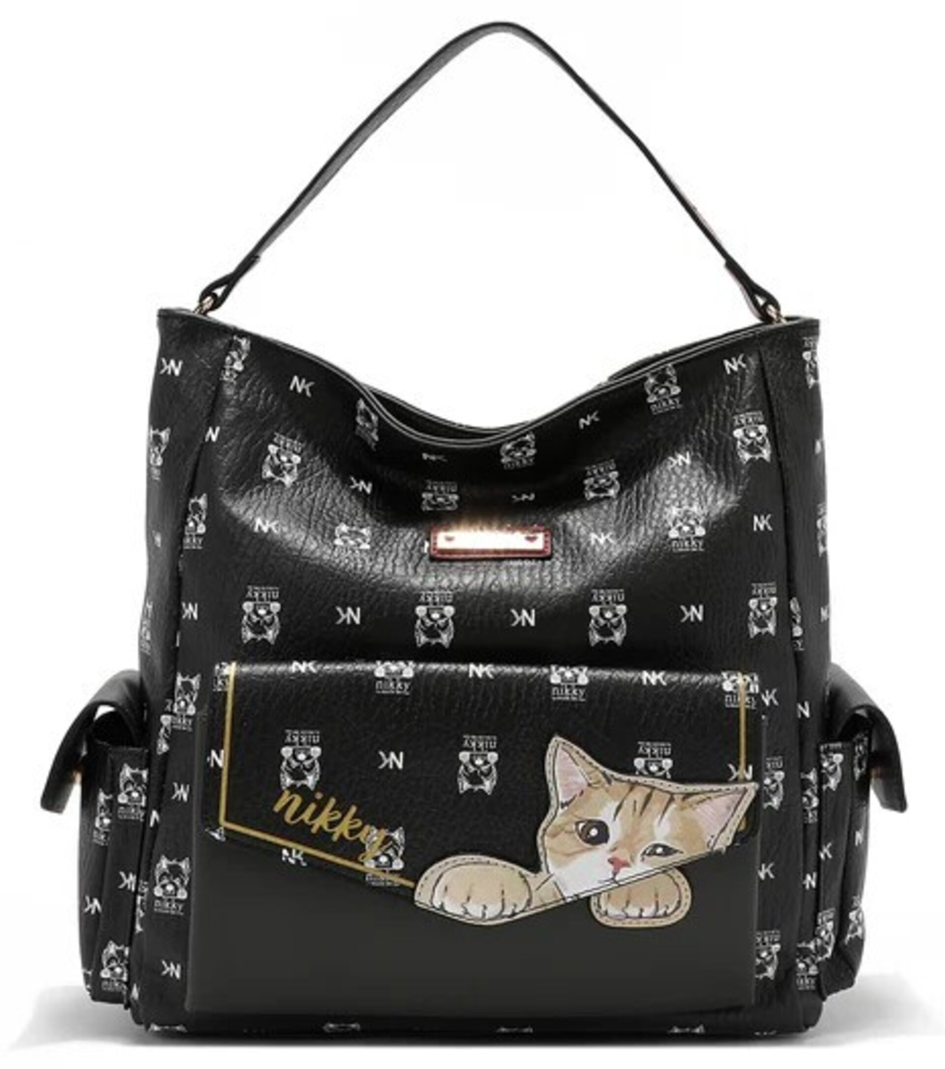BOLSO DE MANO (NIKKY ENCUENTRA MIAU - NEGRO) - 3