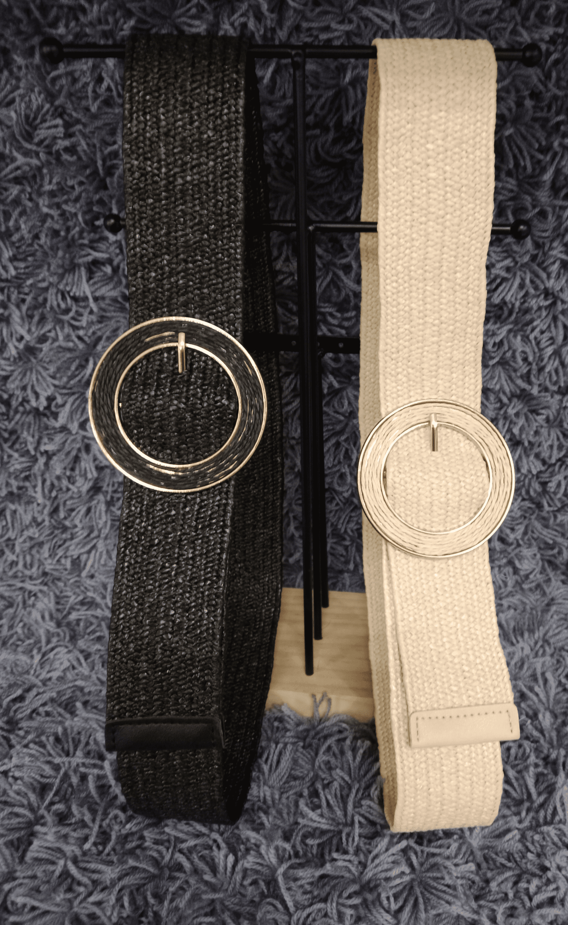 CINTURON ELASTICO DE RAFIA - 1