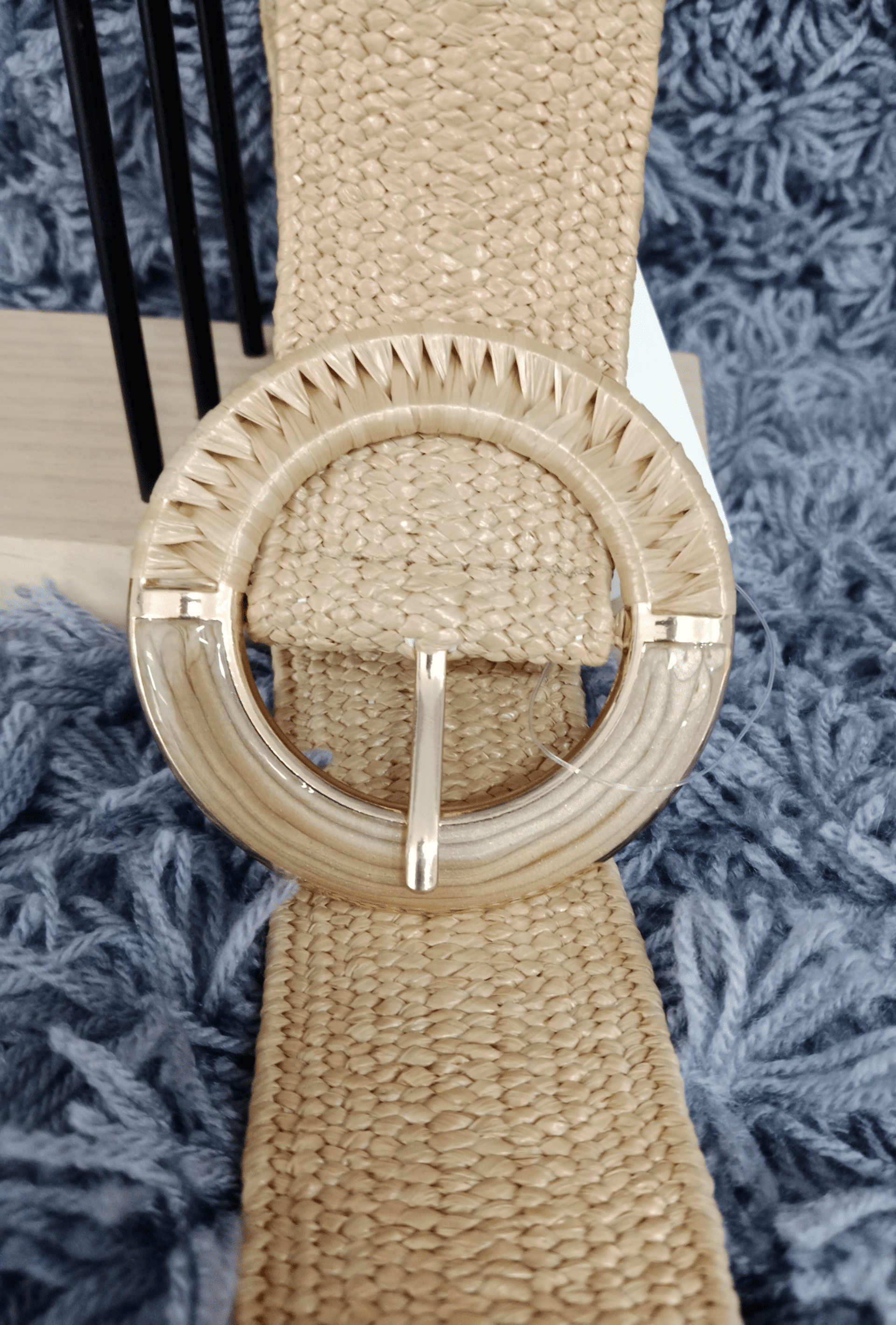 CINTURON ELASTICO DE RAFIA - 1