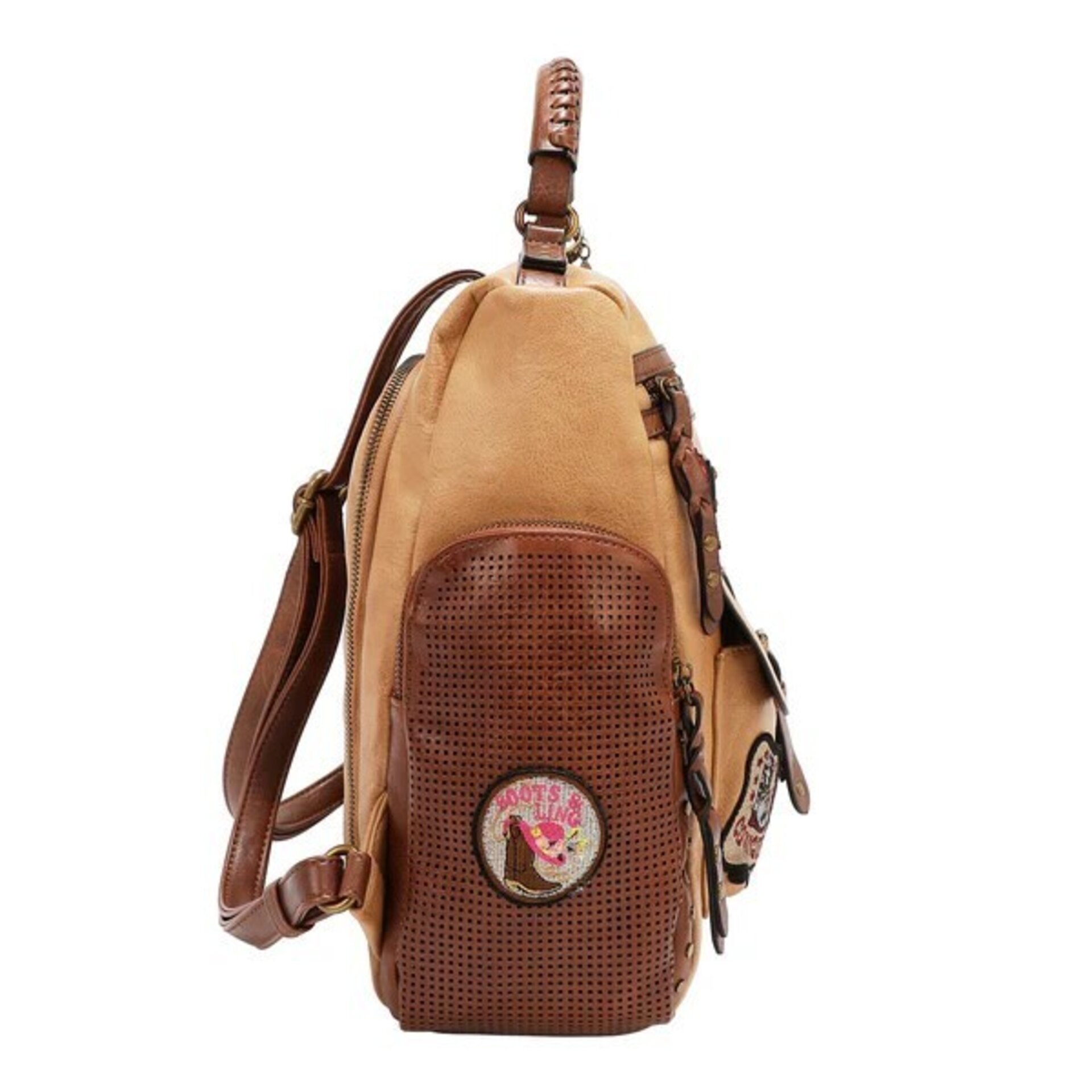 MOCHILA VINTAGE CON PARCHE - 7