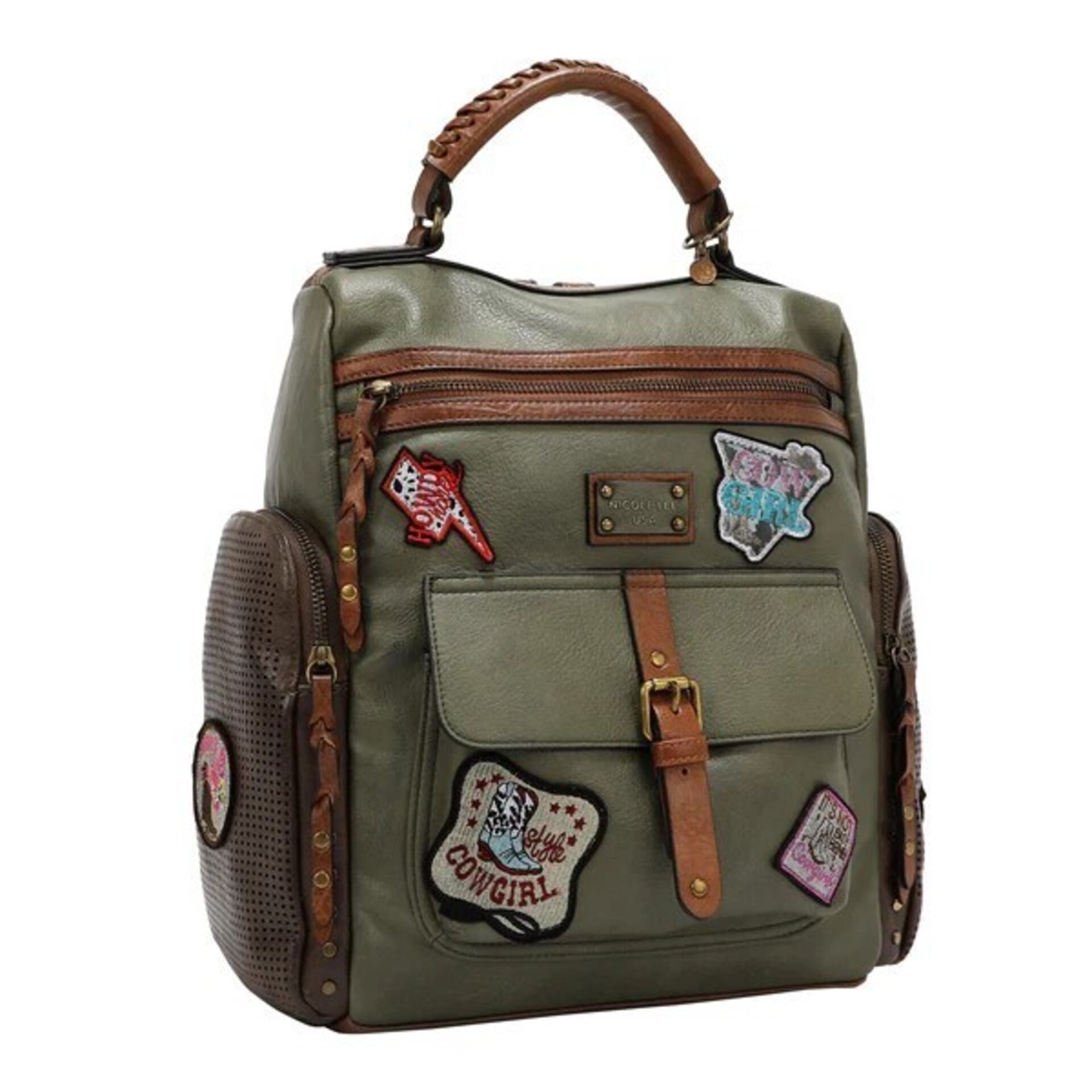 MOCHILA VINTAGE CON PARCHE - 5