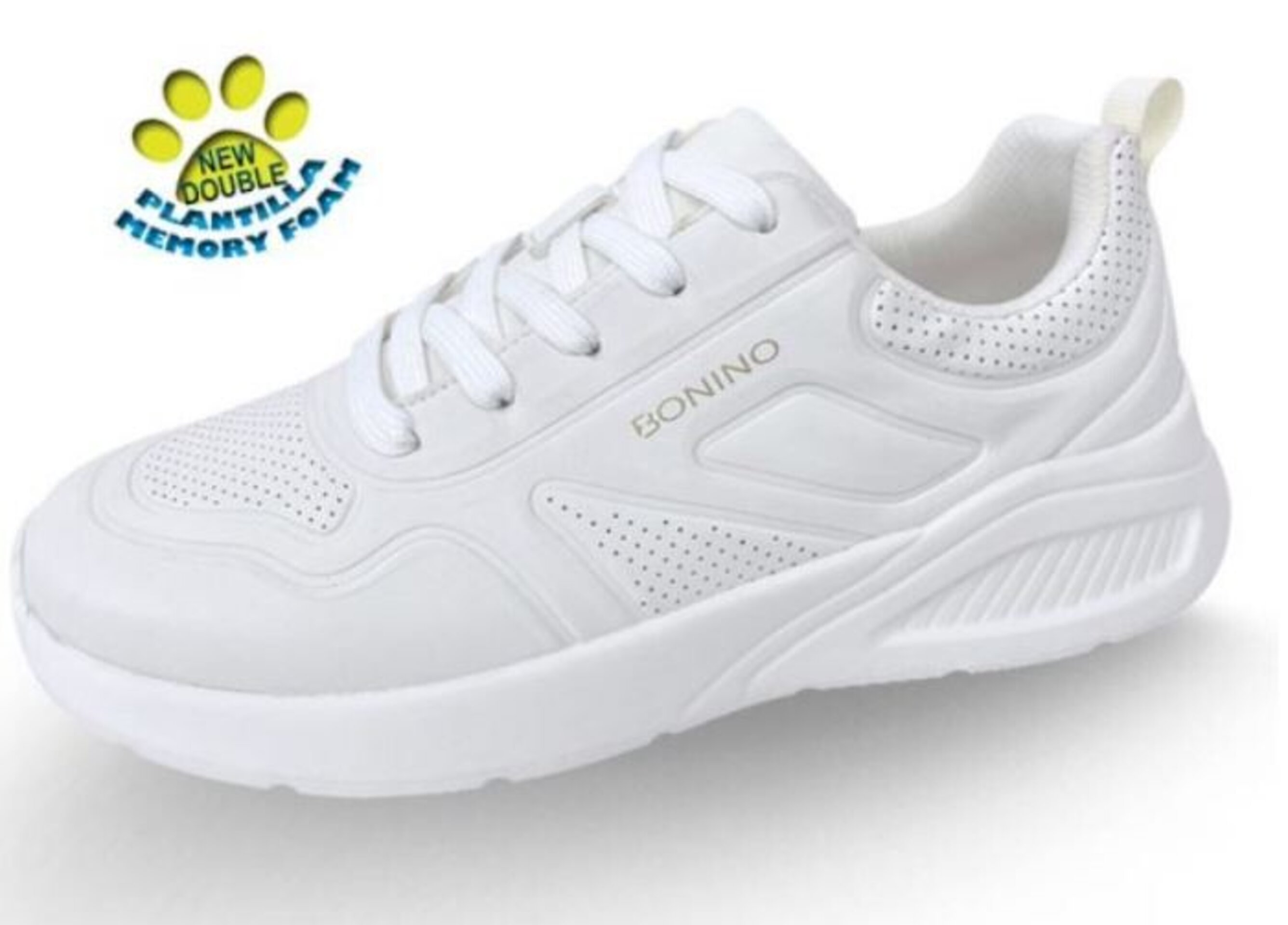 Deportiva blanca nobuk - 2